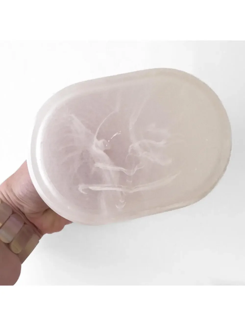 New Resin‎ White Translucent Marbled Effect Toothbrush Holder